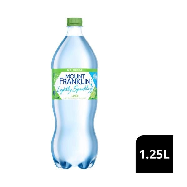 Mount Franklin Lightly Sparkling Water Lime | 1.25L