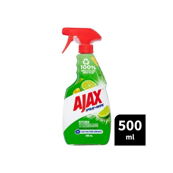 Ajax Spray N Wipe Kitchen Stone Safe Cleaner Trigger Pack | 500mL