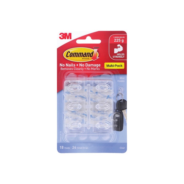 Command Mini Hooks Value Pack | 18 pack