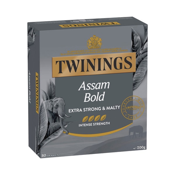 Twinings Assam Bold Tea Bags 80 pack  | 200g