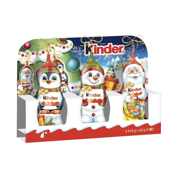 Kinder Chocolate Mini Santa 3 Pack | 45g
