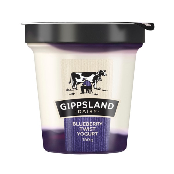 Gippsland Dairy Blueberry Twist Yoghurt | 160g