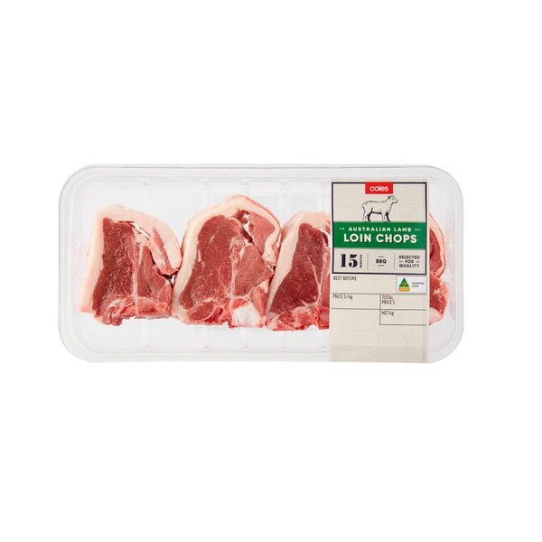 Coles Lamb Loin Chops | approx. 500g 