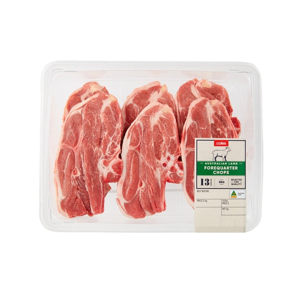 Coles Lamb Forequarter Chops | approx. 1.3kg