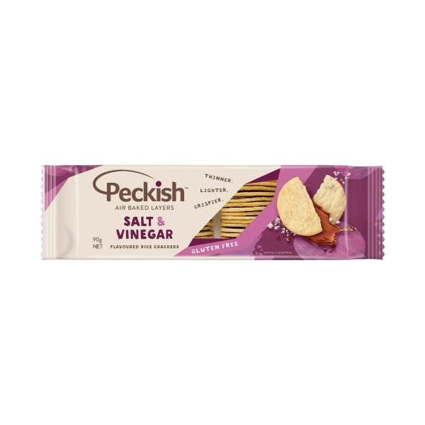 Peckish Rice Crackers Salt Vinegar | 90g