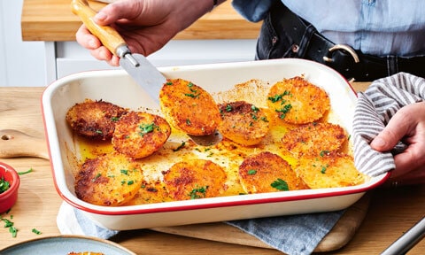 Parmesan crusted potatoes