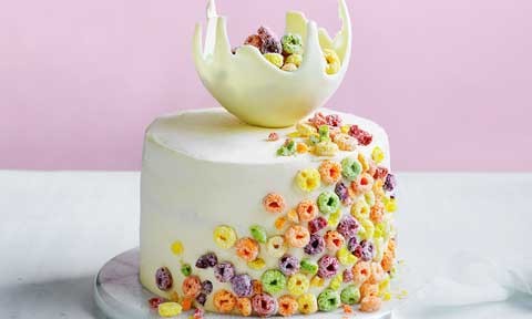 Cereal splash cake