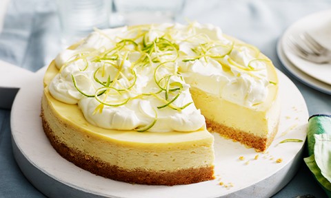 Lemon and lime cheesecake