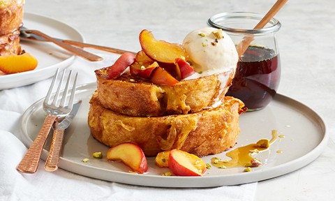 Peach French toast