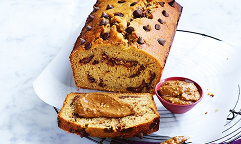 Chocolate and peanut butter banana bread