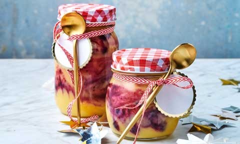 Lemon and blueberry curd