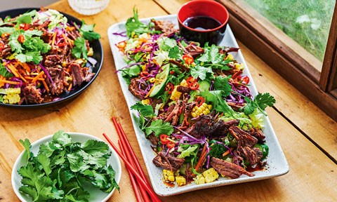 Speedy Thai beef salad