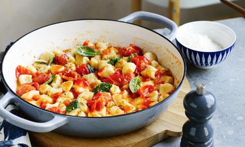 Curtis Stone’s ricotta gnocchi with cherry tomato brown butter sauce