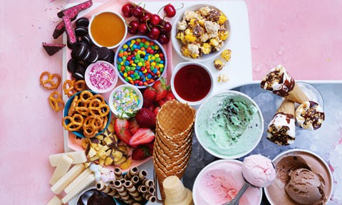 Ice cream sundae board
