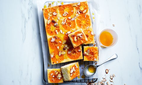 Mandarin ginger cake with syrup