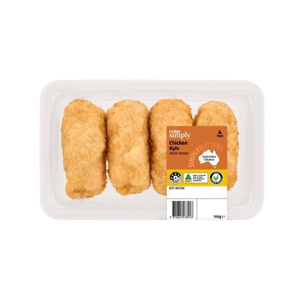 Coles Simply Coles Simply RSPCA Approved Chicken Breast Kyiv Garlic Butter | 700g