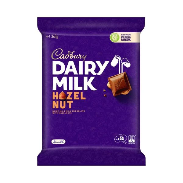 Cadbury Cadbury Dairy Milk Hazelnut Chocolate Block | 340g