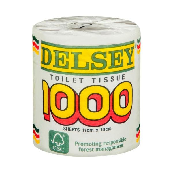 Delsey Toilet Roll 1 Roll | 1000 Sheets