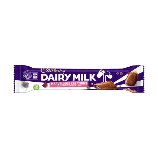 Cadbury Cadbury Marvellous Creations Jelly Popping Candy Beanies Choco ... 45g