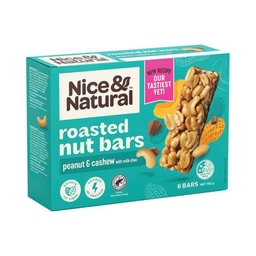Buy Nice & Natural Nut Bars With Milk Choc Multipack Snacks 6 Pack 192g ...