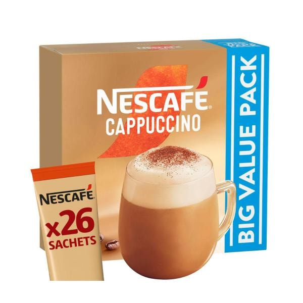 Nescafe Nescafe Cappuccino Coffee Sachets | 26 Pack