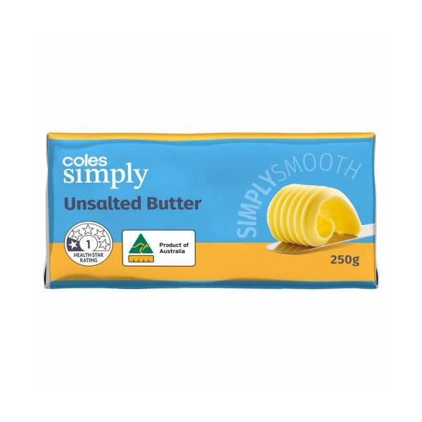 Coles Simply Coles Simply Unsalted Butter | 250g