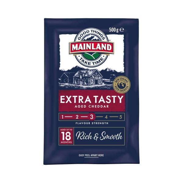 Mainland Mainland Extra Tasty Cheddar Cheese Block | 500g