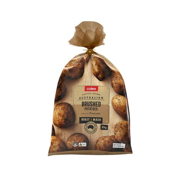 Coles Coles Brushed Potatoes | 2Kg