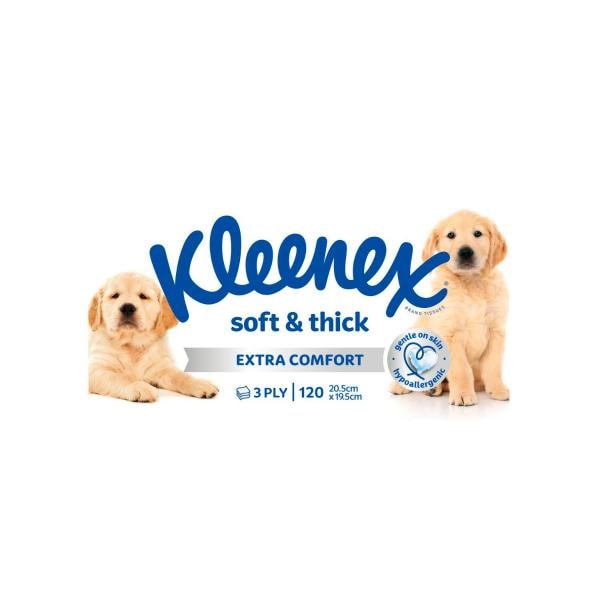 Kleenex Kleenex 3 Ply Soft & Thick Facial Tissues | 120 pack