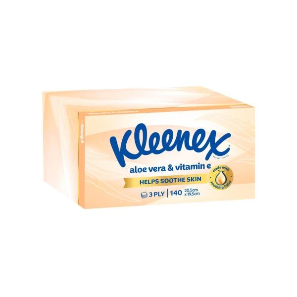 Kleenex Kleenex 3 Ply Wellbeing Tissues Facial Aloevera | 140 pack