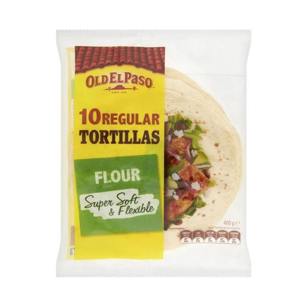 Old El Paso Old El Paso Regular Tortillas Fajita 10 Pack | 400g