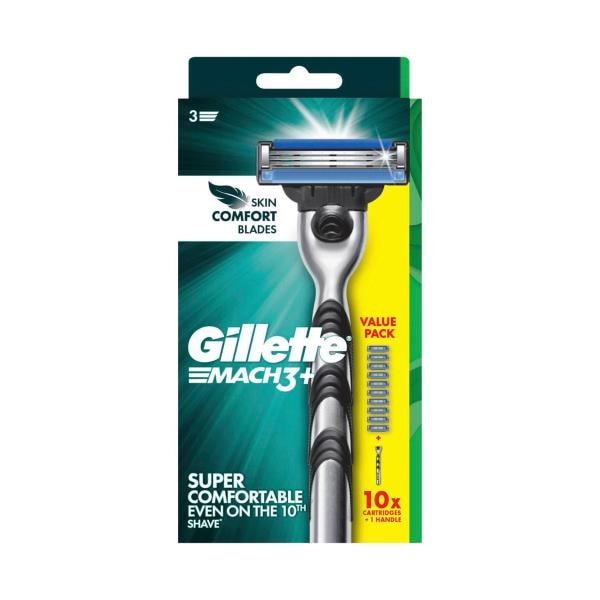 Gillette Mach3 Razor Kit With 10 Refill Blades | 1 Each