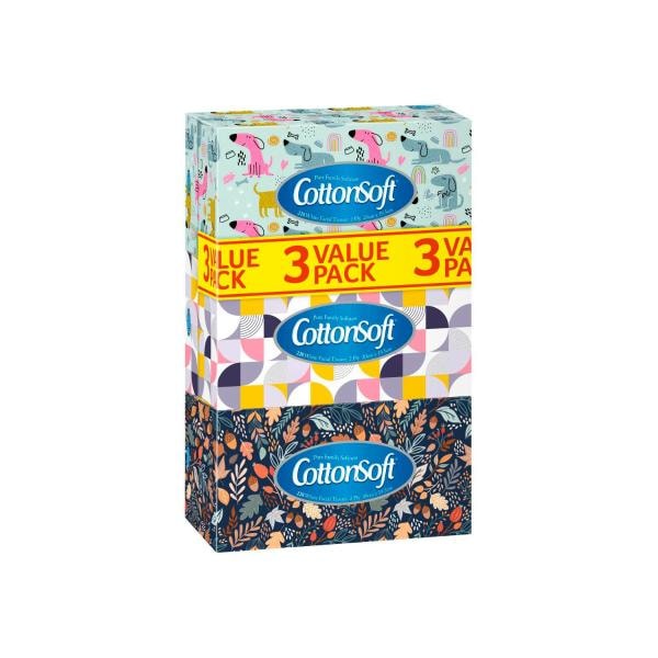 Cottonsoft Cottonsoft 2-ply Facial Tissue | 3 Pack