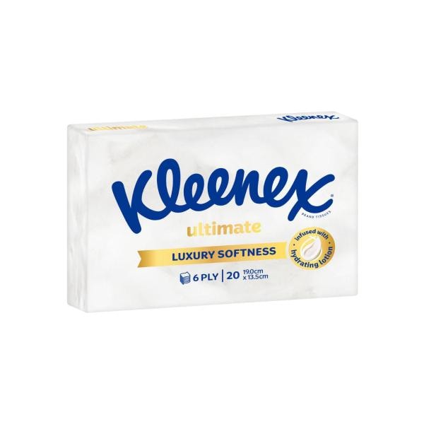 Kleenex Kleenex Facial Tissue 6 Ply Soft Pack | 20 Pack