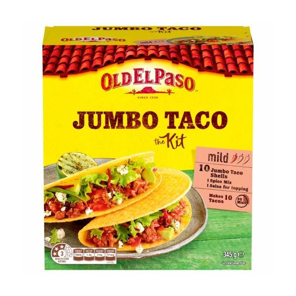 Old El Paso Old El Paso Jumbo Taco Kit Mexican Style | 345g