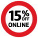 15% off Online Icon