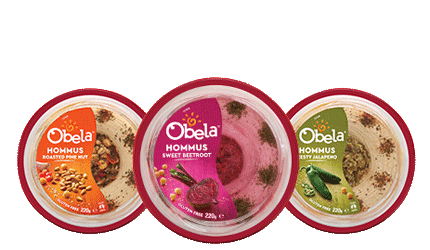 obela garnished hommus products