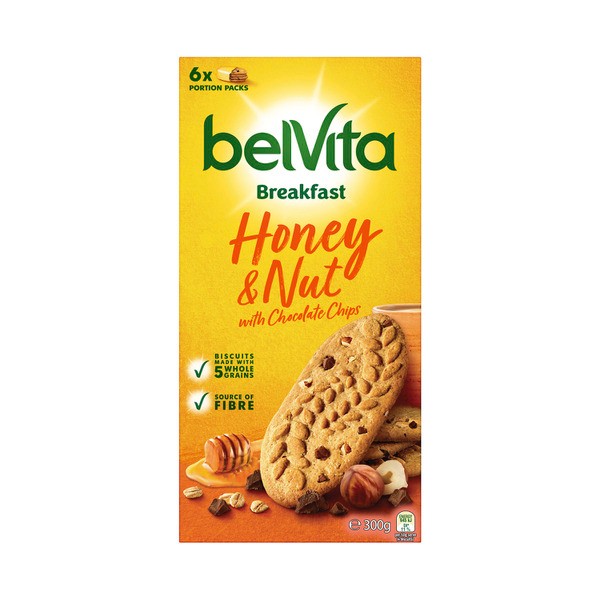 Belvita Honey & Nut Breakfast Biscuits 6 Pack | 300g