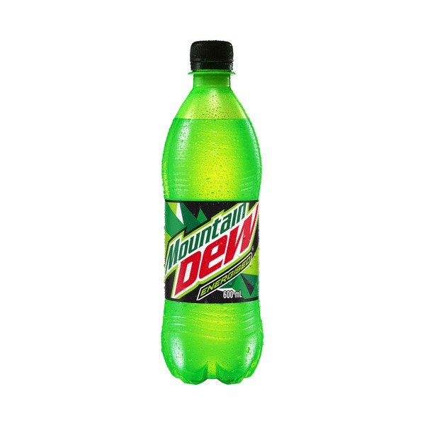 Mountain Dew Energised Soft Drink Bottle | 600mL