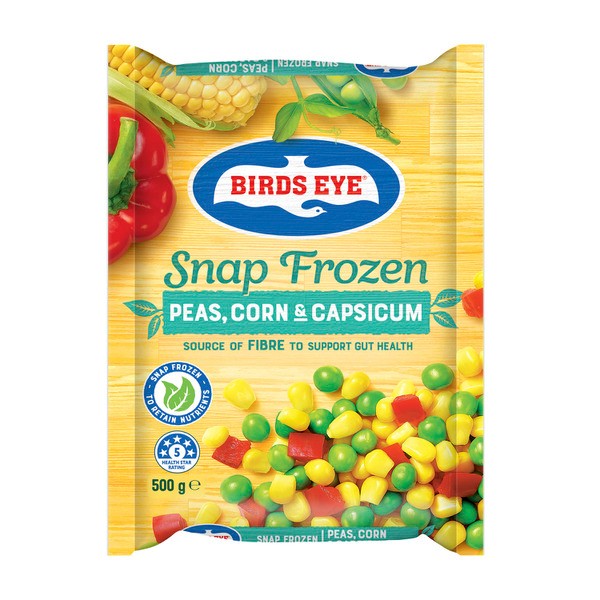 Birds Eye Snap Frozen Peas Corn Capsicum | 500g