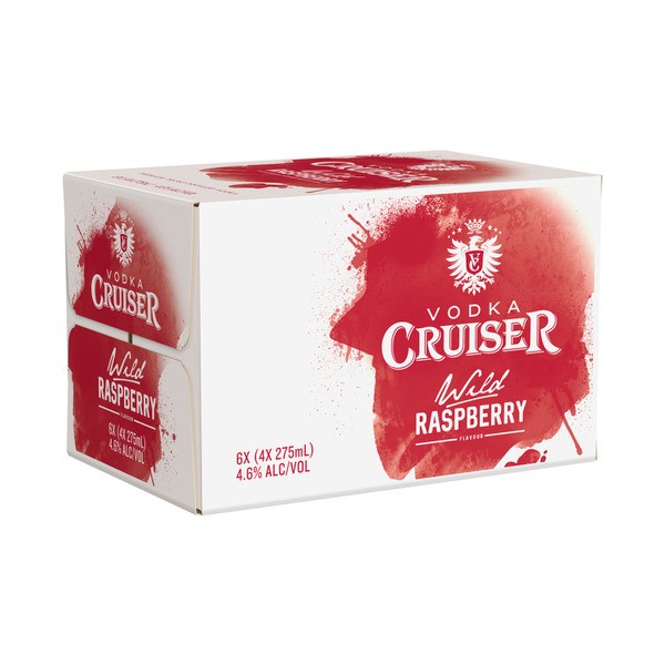 Vodka Cruiser Wild Raspberry 275mL | 24 Pack