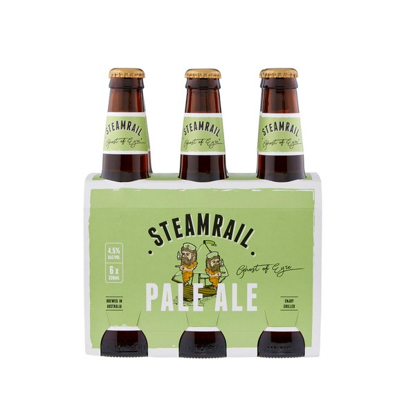 Steamrail Pale Ale Bottle 330mL | 6 Pack