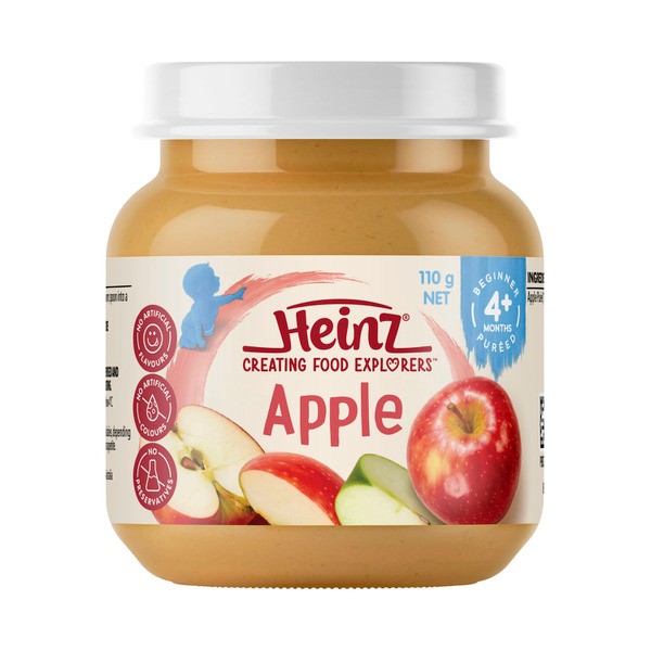Heinz Pureed Fruity Apples 4+ Months Glass Jar | 110g