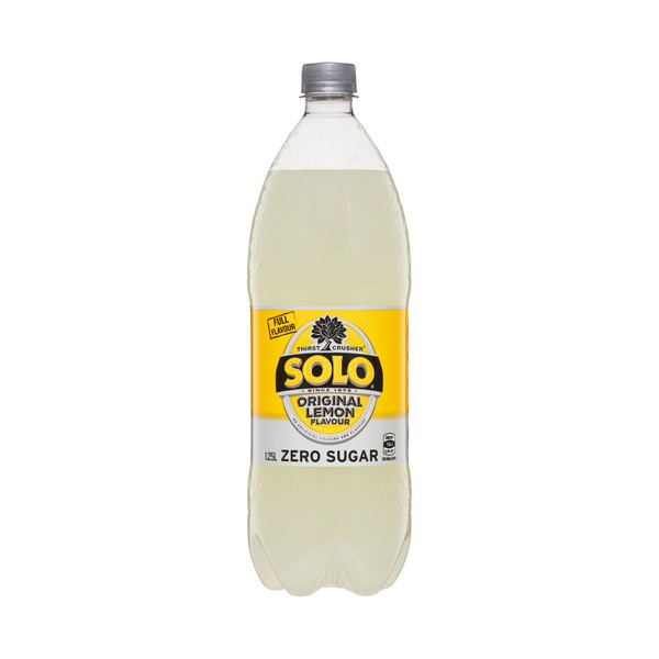 Solo Zero Sugar Original Lemon Soft Drink | 1.25L