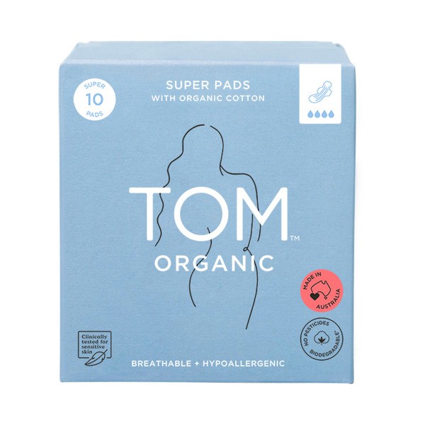 TOM Organic Super Pads | 10 pack