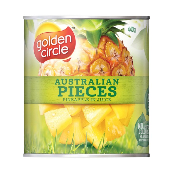 Golden Circle Pineapple Pieces in Natural Juice Canned | 440g