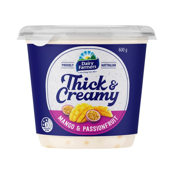 Dairy Farmers Thick & Creamy Mango Passionfruit Yoghurt | 600g