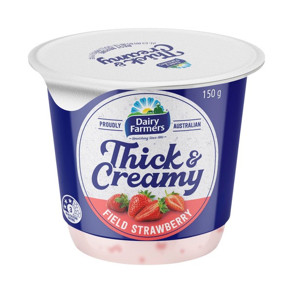 Dairy Farmers Thick & Creamy Strawberry Yoghurt | 150g