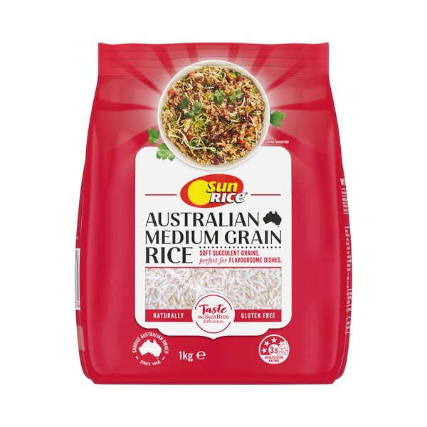Sunrice Medium Grain White Rice | 1kg