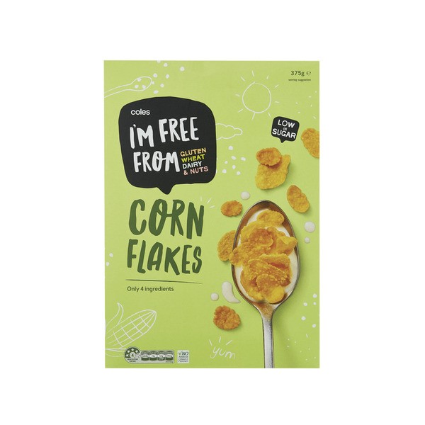 Coles I'M Free From Corn Flakes | 375g